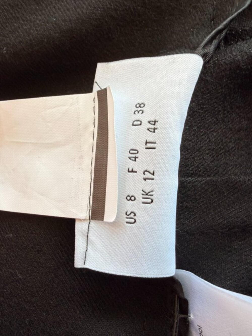 Akris Punto Black Wide Leg Belted Trousers Size 8 - Picture 9 of 13